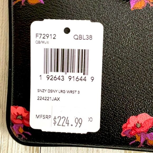 COACH NWT LG COSMETIC POUCH BAG DISNEY SNOW WHITE AND THE SEVEN DWARFS SNEEZY - Picture 6 of 9